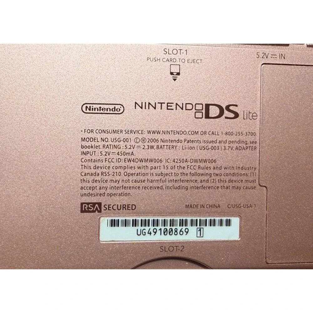 Nintendo ds lite